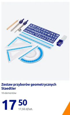 Zestaw przyborów geometrycznych Staedtler promocja w Action