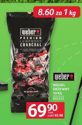 Węgiel drzewny Weber promocja w Selgros