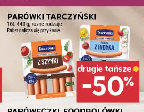 Parówki z szynki Tarczyński promocja w Stokrotka