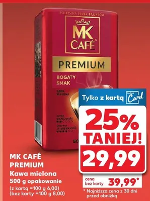Kawa mielona Premium 500 g promocja w Kaufland