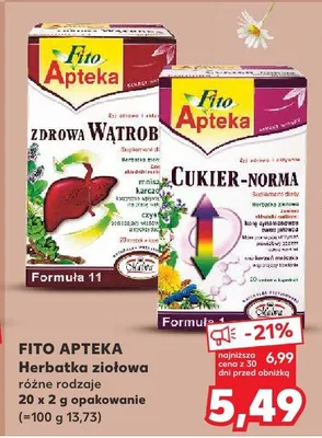 Herbatka ziołowa różne rodzaje promocja w Kaufland