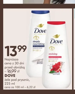 Żel pod prysznic Reviving Dove promocja w Super-Pharm