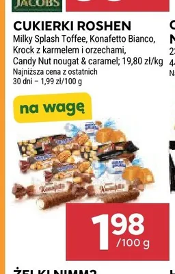 Cukierki Roshen Milky Splash Toffee promocja w Stokrotka