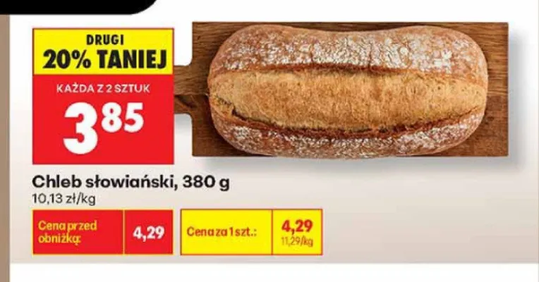 Chleb słowiański promocja w Biedronka