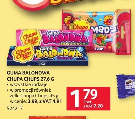 Guma balonowa Chupa Chups 27,6g promocja w Selgros