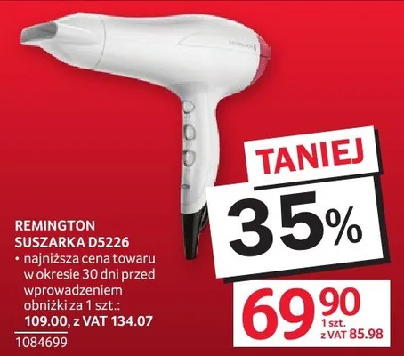 Suszarka REMINGTON D5226 promocja w Selgros