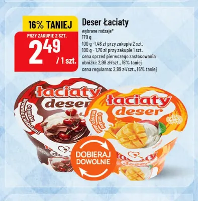 Deser mango marakuja Łaciaty promocja w POLOmarket