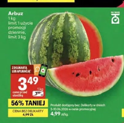 Arbuz promocja w Delikatesy Centrum