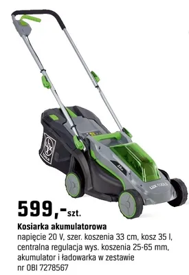 Kosiarka akumulatorowa promocja w OBI