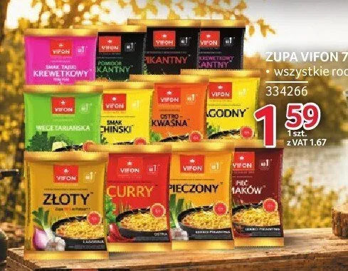 Zupa błyskawiczna Vifon wegetariańska promocja w Selgros