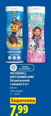 Żel pod prysznic i szampon 2 w 1 Koci Domek Gabi promocja w Lidl