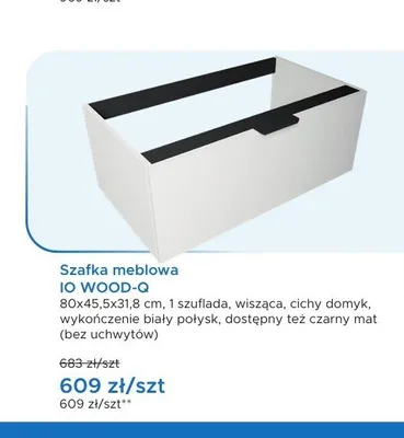Szafka meblowa IO WOOD-Q promocja w Blu Salony Łazienek