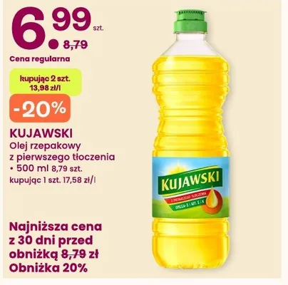 Olej rzepakowy z pierwszego tłoczenia promocja w Frisco
