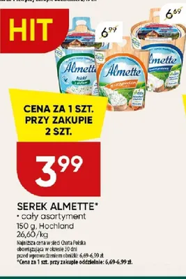 Serek puszysty Almette z ziołami promocja w Chata Polska