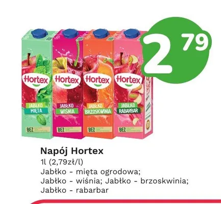 Napój jabłko-brzoskwinia Hortex promocja w Limonka