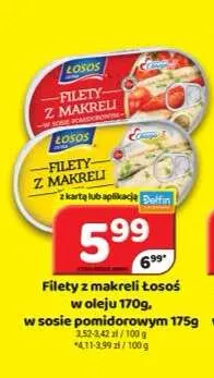 Filety z makreli Łosoś w oleju promocja w Delfin