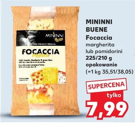 Focaccia margherita lub pomidorini promocja w Kaufland