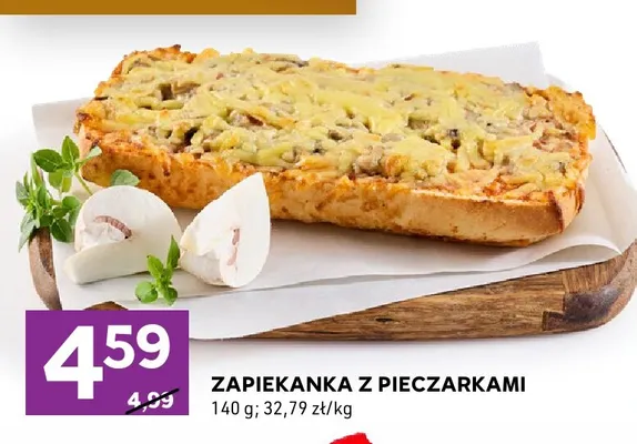 Zapiekanka z pieczarkami promocja w Stokrotka