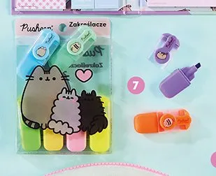 Zakreślacze Pusheen 8-pak promocja w Biedronka
