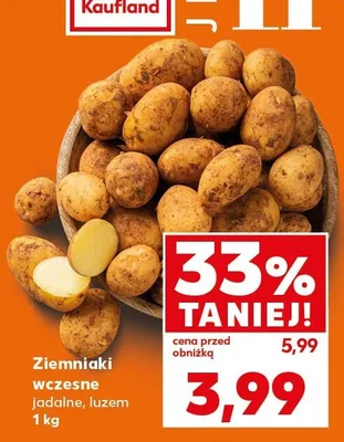 Ziemniaki wczesne jadalne, luzem 1kg promocja w Kaufland