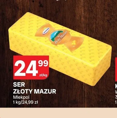 Ser żółty Złoty Mazur Mlekpol promocja w Chorten