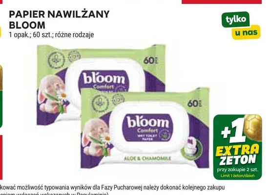 Papier toaletowy nawilżany Bloom Comfort promocja w Stokrotka