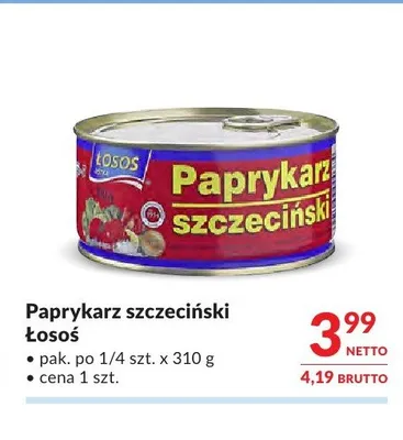 Paprykarz szczeciński Łosoś promocja w Makro