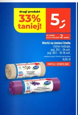 Worki na śmieci Stella 35 l promocja w Dealz