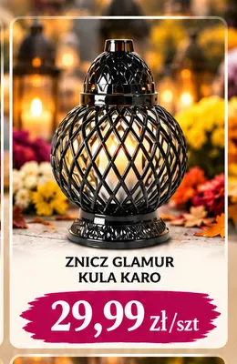 Znicz Glamur Kula Karo promocja w emma MARKET