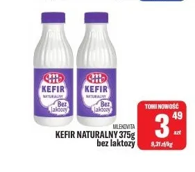 Kefir naturalny bez laktozy Mlekovita promocja w Tomi Markt