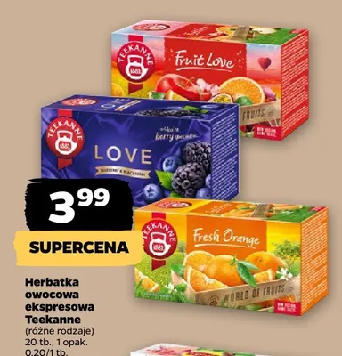 Herbatka owocowa ekspresowa Teekanne Fruit Love promocja w Netto