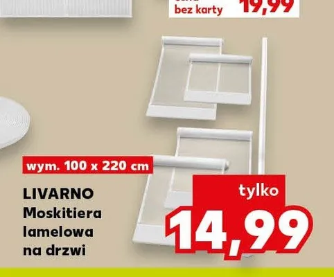 Moskitiera lamelowa na drzwi Livarno promocja w Kaufland
