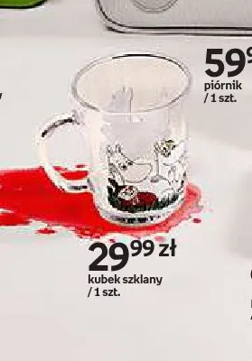 Kubek szklany Moomin promocja w Empik