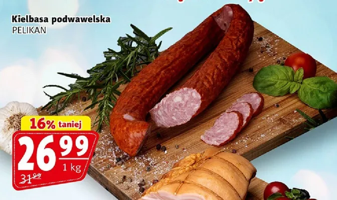Kiełbasa podwawelska promocja w Prim Market