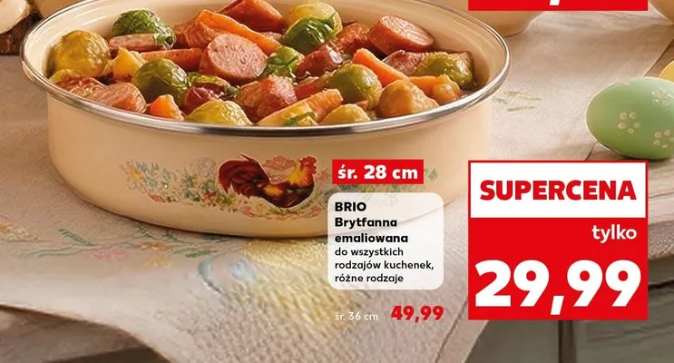 Brytfanna emaliowana do wszystkich rodzajów kuchenek, różne rodzaje promocja w Kaufland