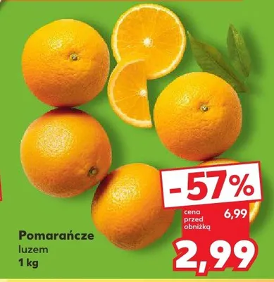 Pomarańcze luzem promocja w Kaufland