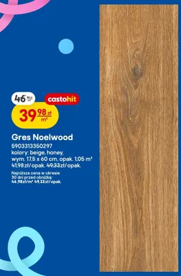 Gres Noelwood honey promocja w Castorama
