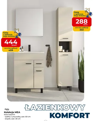 Szafka z umywalką Defra MEA promocja w PSB Mrówka