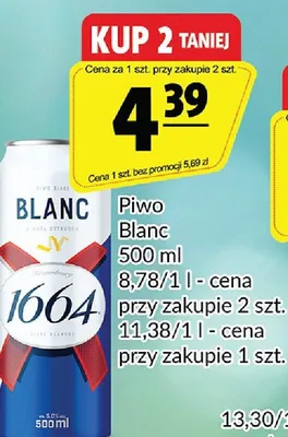 Piwo Blanc promocja w Prim Market