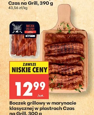 Boczek grillowy w marynacie klasycznej w plastrach Czas na Grill promocja w Biedronka