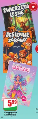 Kolorowanka z naklejkami promocja w Dino