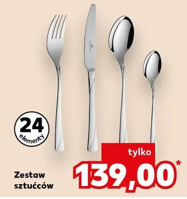Zestaw sztućców 24 elementy promocja w Kaufland