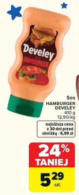 Sos hamburgerowy Develey promocja w Carrefour Market