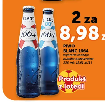 Piwo bezalkoholowe Blanc 1664 promocja w ABC