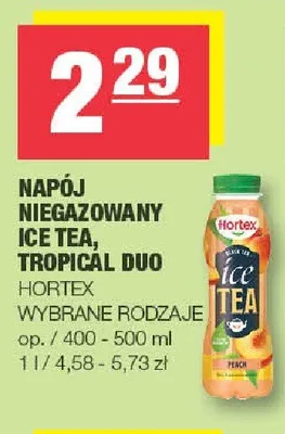 Napój niegazowany Ice Tea Hortex promocja w SPAR