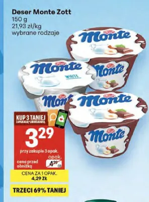 Deser Monte Zott promocja w Delikatesy Centrum