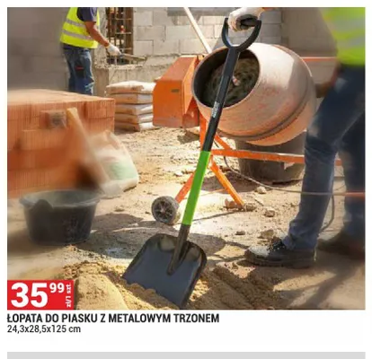 Łopata do piasku z metalowym trzonem promocja w Merkury Market