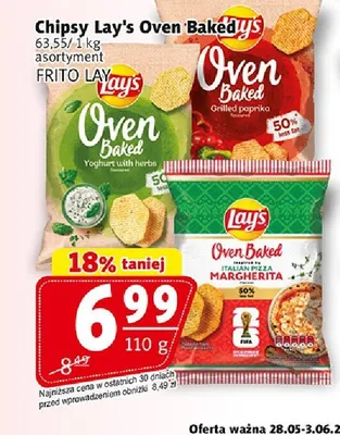 Chipsy Lay's Oven Baked Yoghurt with herbs promocja w Prim Market