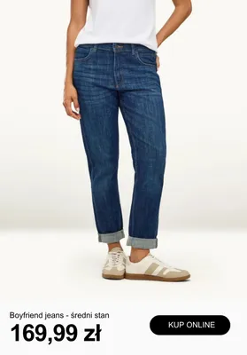 Spodnie jeansowe Boyfriend jeans - średni stan promocja w C&A