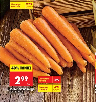 Marchew na wagę promocja w Biedronka